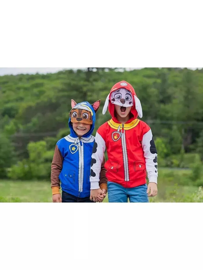 Флисовый пуловер с капюшоном на молнии для мальчиков Rubble Chase Skye Paw Patrol — изображение 2 из 6