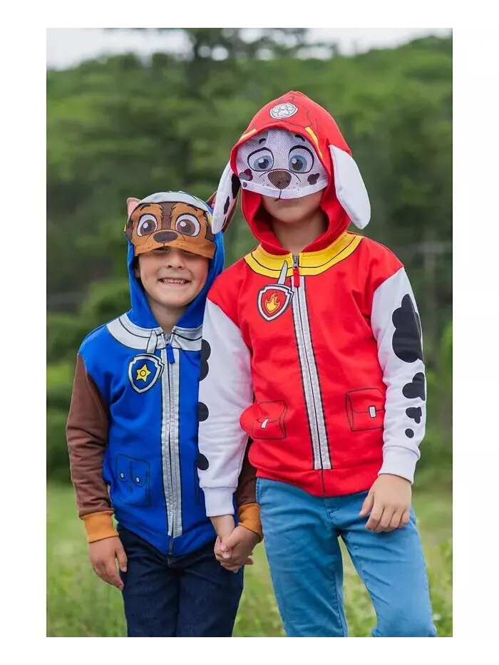 Флисовый пуловер с капюшоном на молнии для мальчиков Rubble Chase Skye Paw Patrol — изображение 3 из 6
