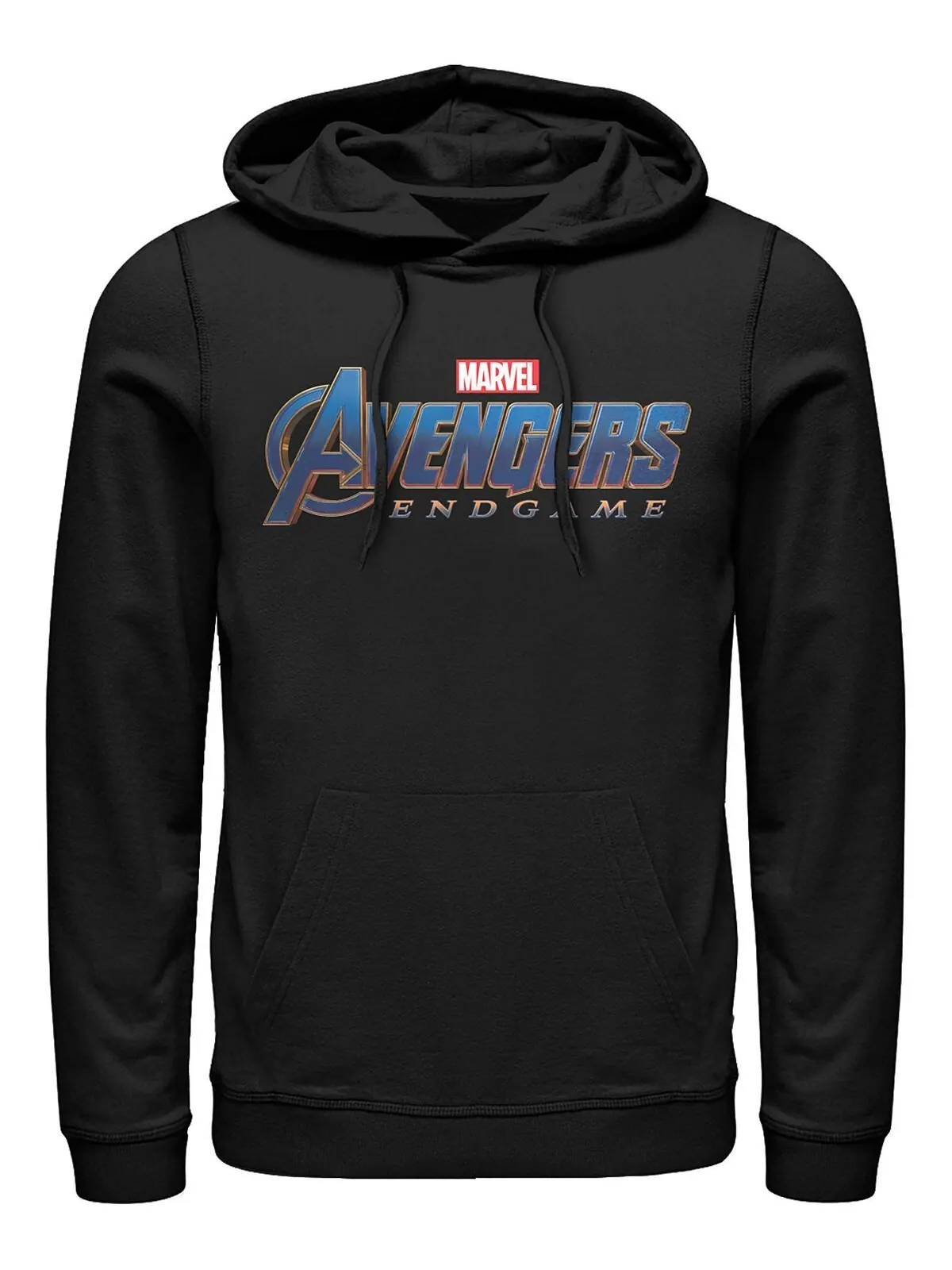 Мужская толстовка с логотипом Marvel Avengers Endgame, пуловер с капюшоном Fifth Sun — изображение 1 из 1, черный