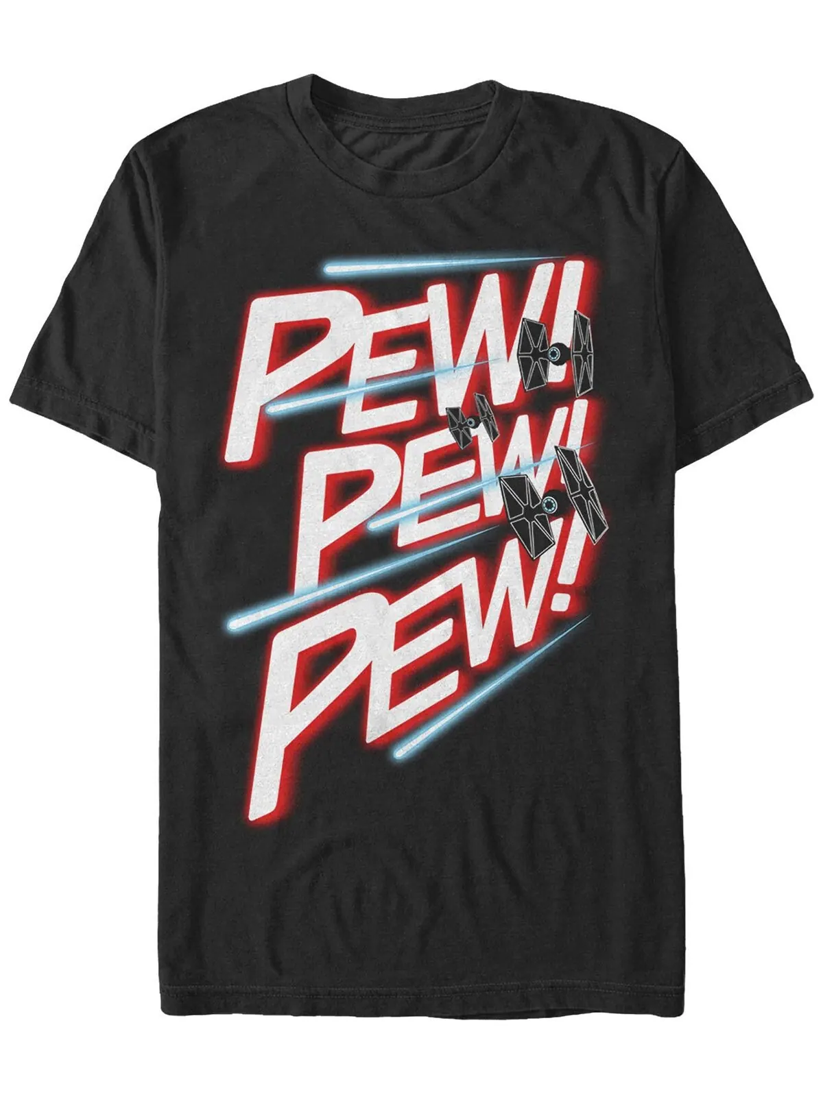 Мужская футболка с короткими рукавами star wars tie fighter pew pew pew Fifth Sun — изображение 1 из 1, черный
