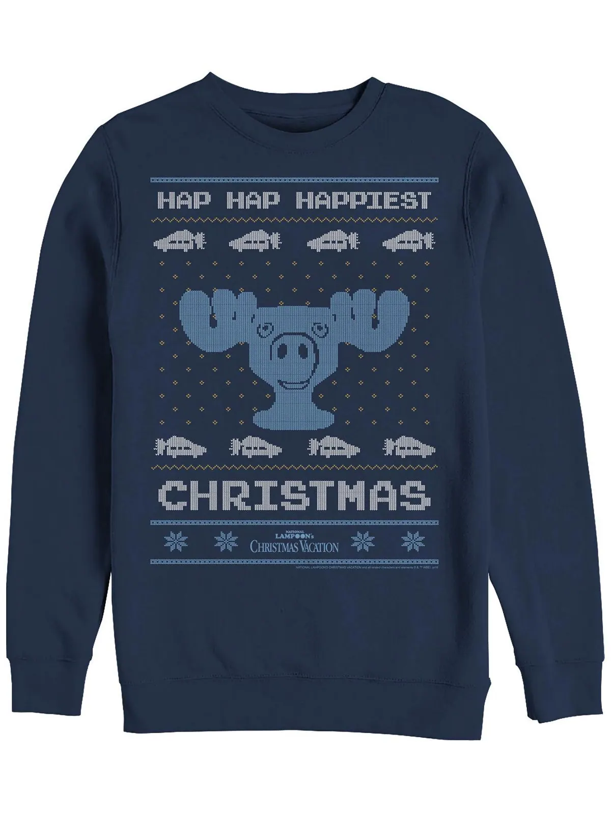 Мужская толстовка national lampoon christmas vacation hap hap Fifth Sun — изображение 1 из 1, темно-синий