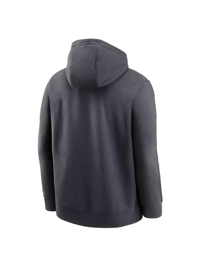 Мужская толстовка с капюшоном Florida State Seminoles Primetime Club Fleece цвета антрацит Nike — изображение 2 из 3