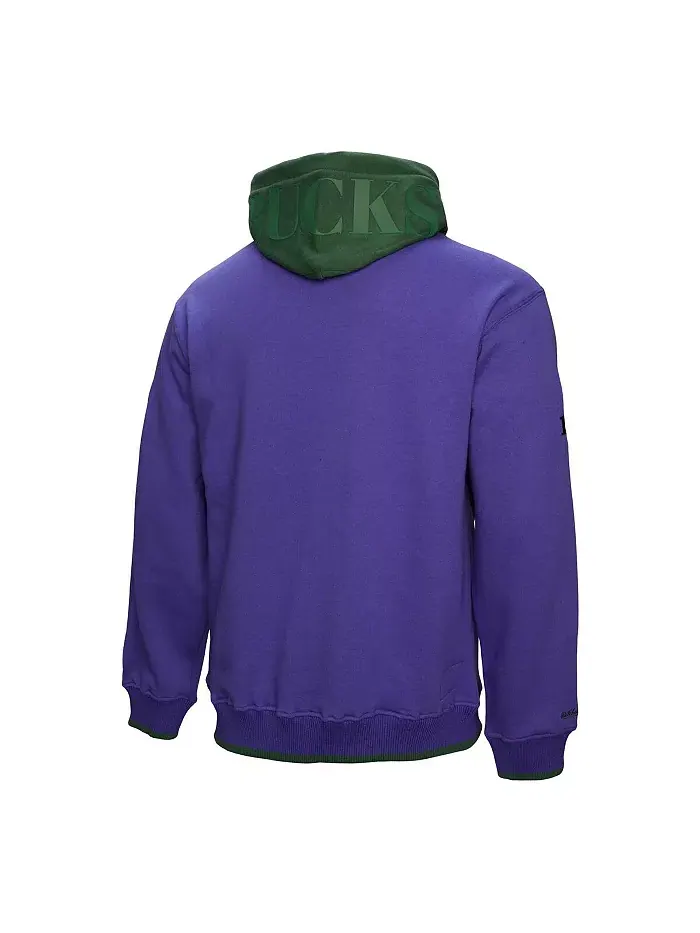 Мужская фиолетовая толстовка Milwaukee Bucks Hardwood Classics Team OG 3.0 с капюшоном Mitchell & — изображение 3 из 5