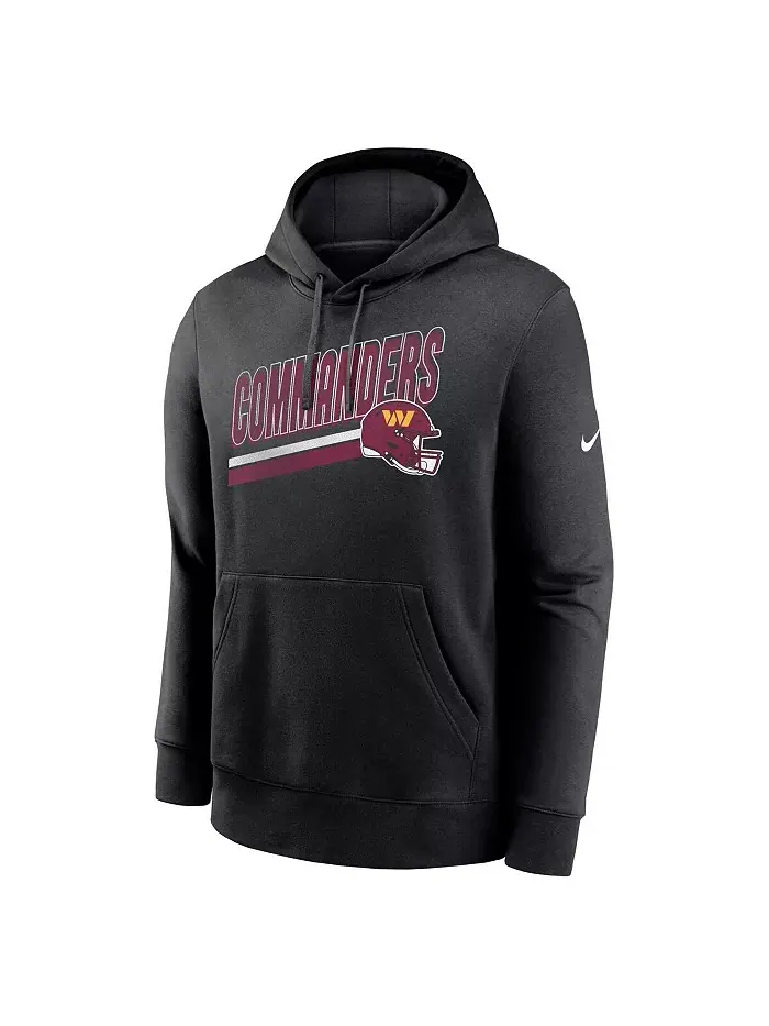 Мужская черная толстовка с капюшоном Washington Commanders Club Fleece Nike — изображение 3 из 3