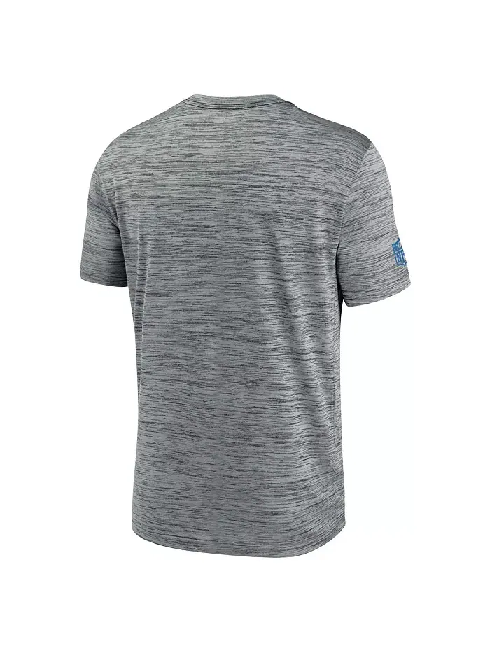 Мужская серая футболка Detroit Lions Big Tall Sideline Velocity Performance Nike — изображение 3 из 3