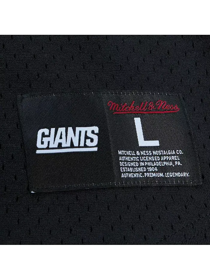 Мужская футболка с сетчатыми вставками Lawrence Taylor New York Giants Big and Tall с именем и — изображение 4 из 4