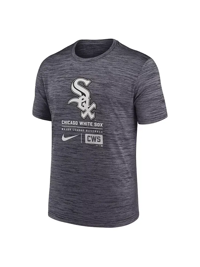 Мужская футболка Chicago White Sox с крупным логотипом, цвет древесный уголь Nike — изображение 3 из 3