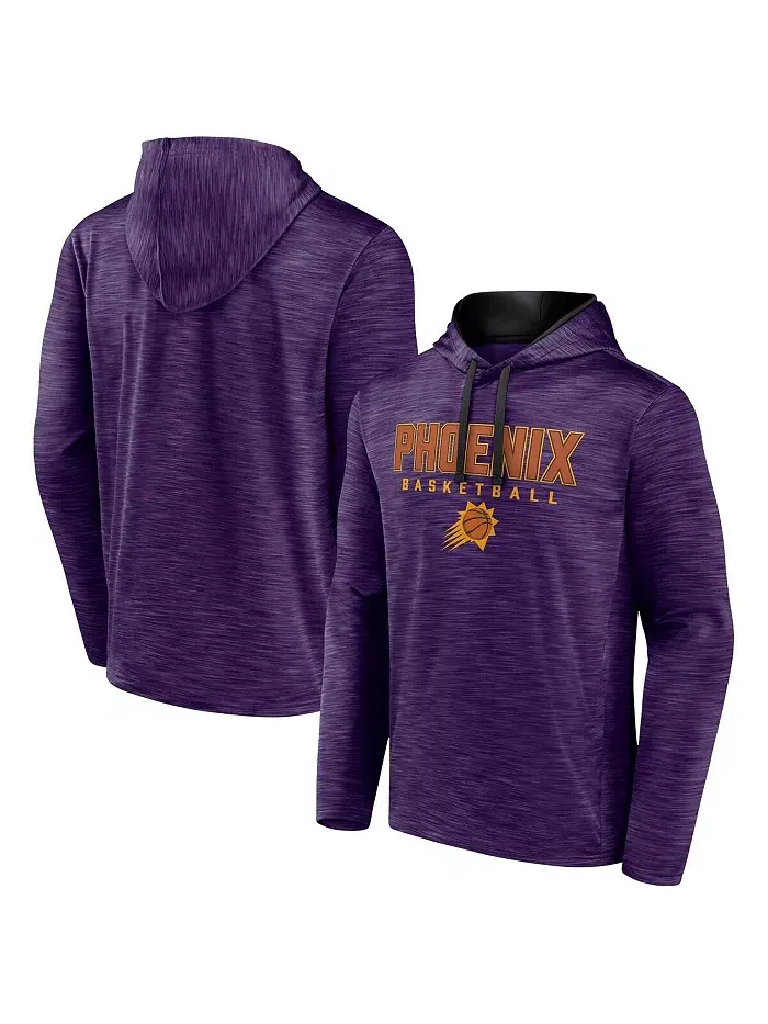 Мужская толстовка с капюшоном Fast Break Phoenix Suns в цвете вересковый пурпур Fanatics — изображение 1 из 3