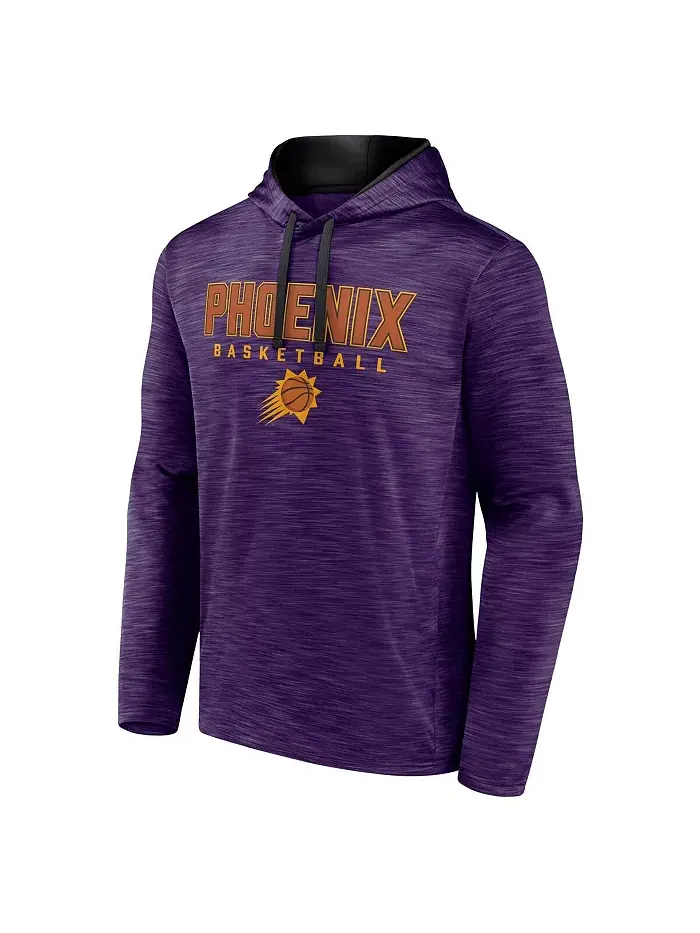 Мужская толстовка с капюшоном Fast Break Phoenix Suns в цвете вересковый пурпур Fanatics — изображение 3 из 3