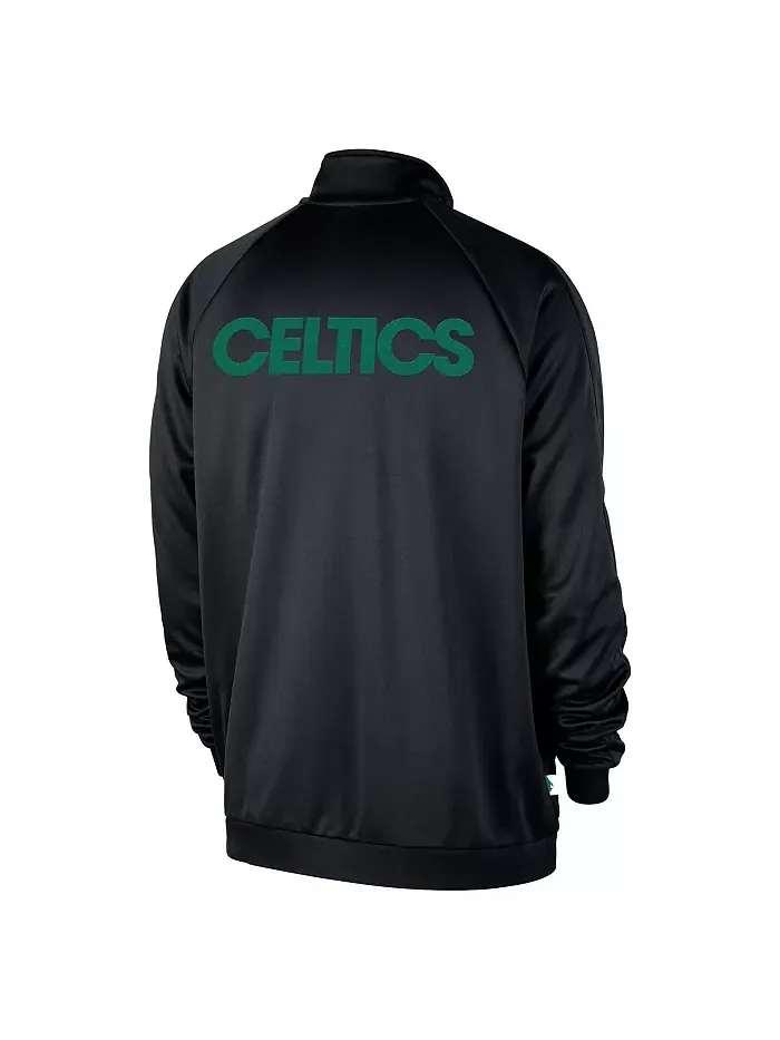 Мужская черная куртка-толстовка Boston Celtics Courtside Pique Club на молнии Nike — изображение 3 из 4