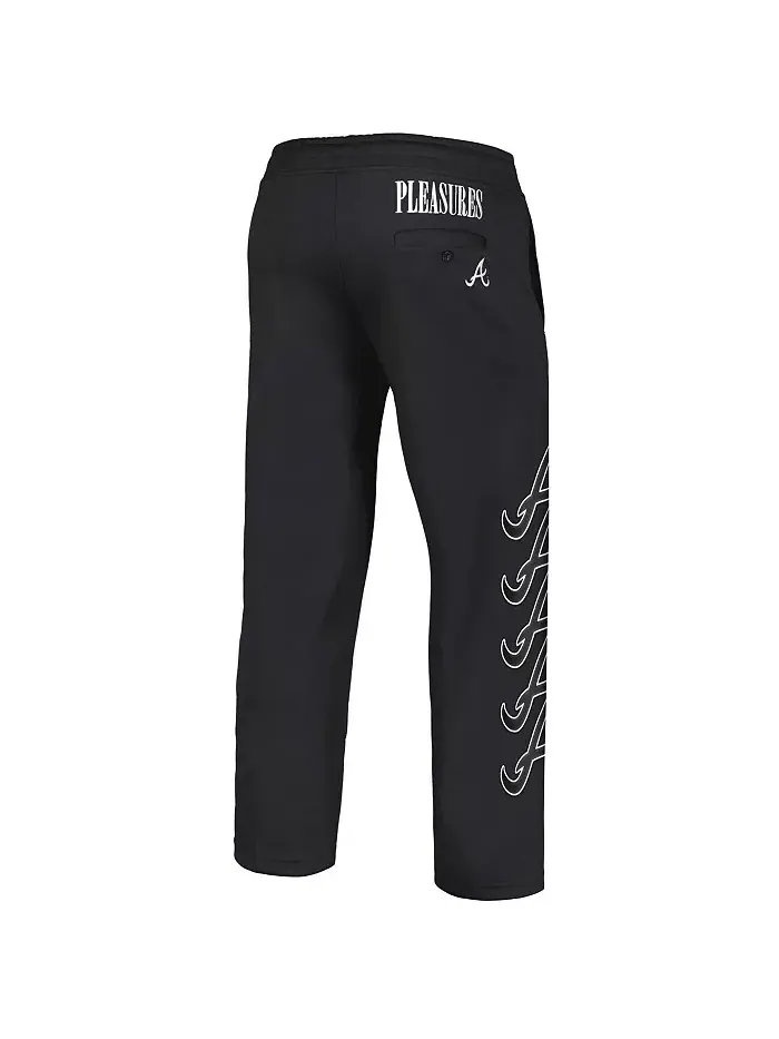 Мужские черные брюки Atlanta Braves Pitcher Track PLEASURES — изображение 3 из 3