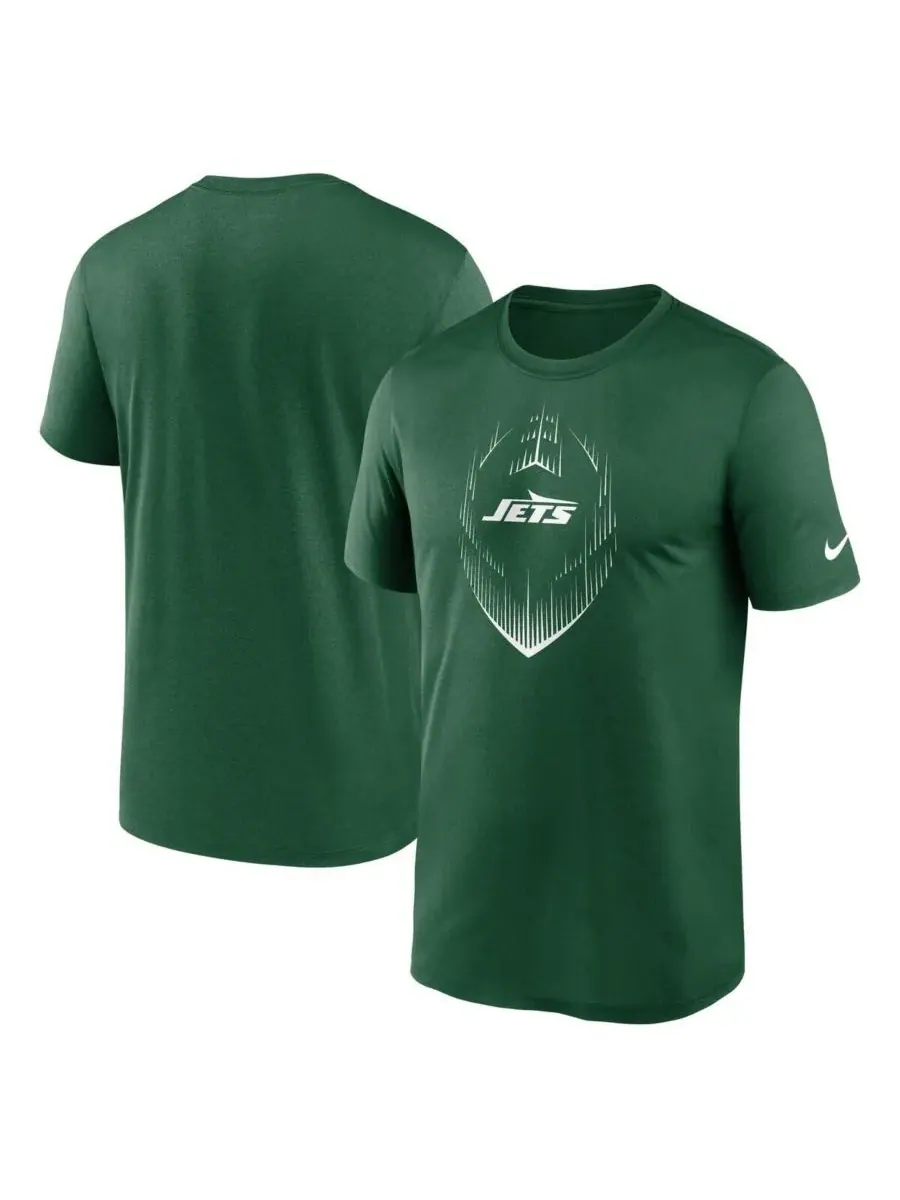 Nike Мужская зеленая футболка New York Jets Big Tall Blitz Legend Icon