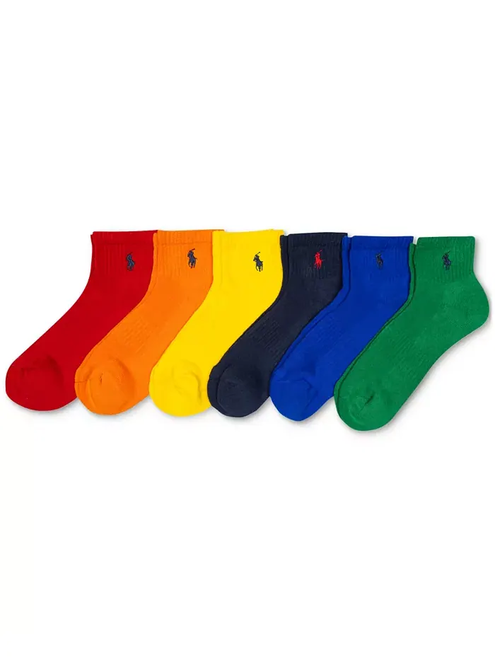 Мужские носки Performance Colorful Quarter, 6 пар Polo Ralph Lauren — изображение 2 из 3