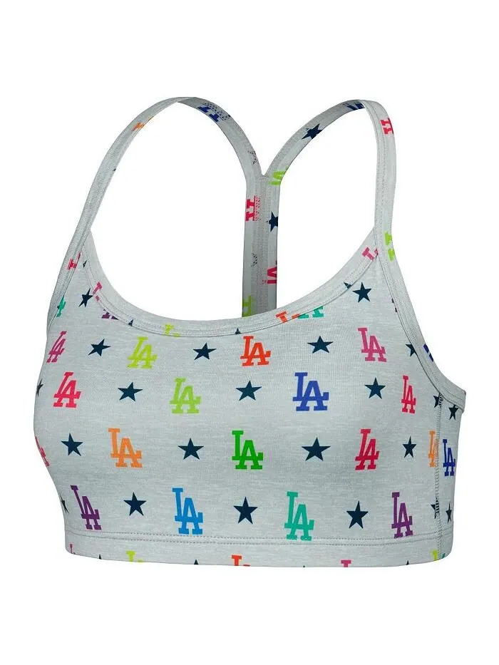 Женский серый бюстгальтер Los Angeles Dodgers TLC Rainbow Terez — изображение 2 из 4