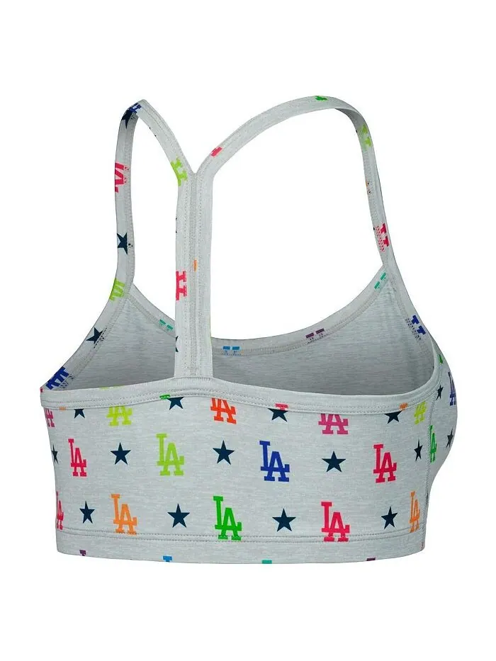 Женский серый бюстгальтер Los Angeles Dodgers TLC Rainbow Terez — изображение 3 из 4