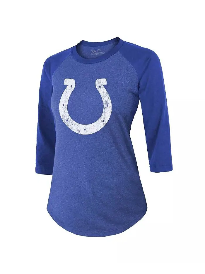 Женские нитки Anthony Richardson Royal Indianapolis Colts Имя и номер игрока Облегающая футболка — изображение 2 из 3