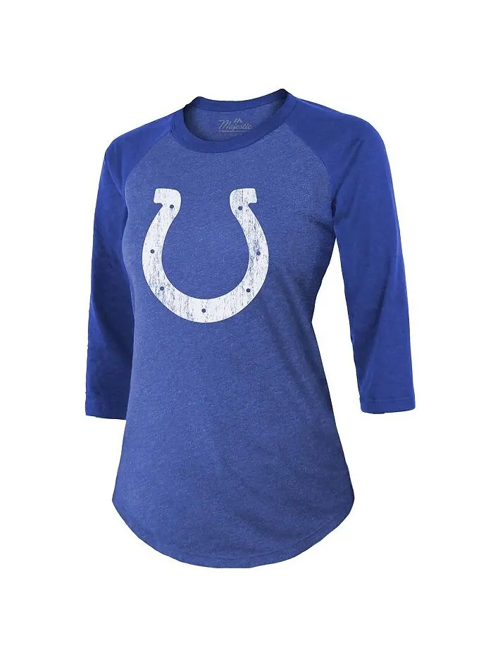 Женские нитки Anthony Richardson Royal Indianapolis Colts Имя и номер игрока Футболка Tri-Blend с — изображение 2 из 3