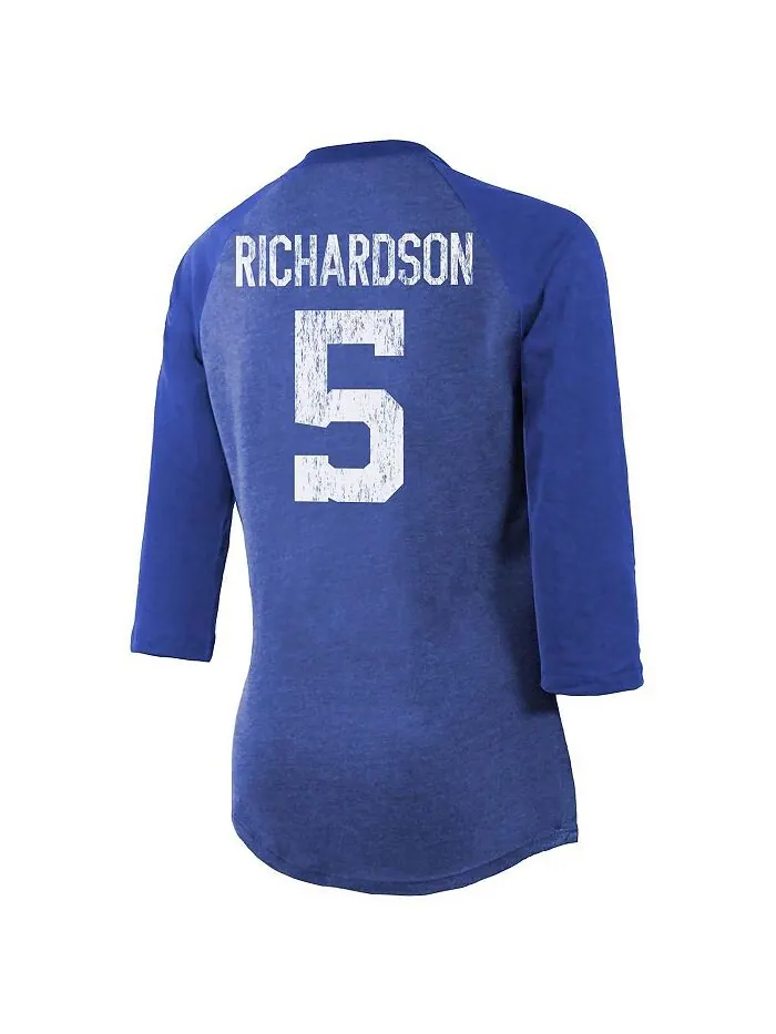 Женские нитки Anthony Richardson Royal Indianapolis Colts Имя и номер игрока Футболка Tri-Blend с — изображение 3 из 3