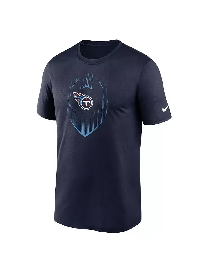 Мужская синяя футболка Tennessee Titans Primetime Legend Icon Performance Nike — изображение 3 из 3