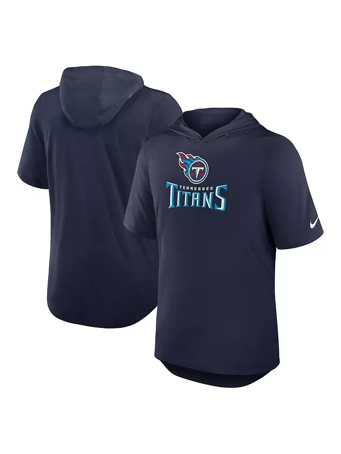 Мужская синяя толстовка-футболка Tennessee Titans Lockup Tri-Blend Nike — изображение 1 из 3