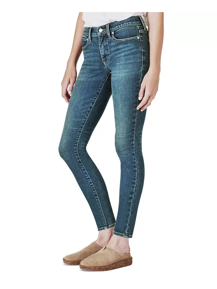 Женские джинсы Ava Mid-Rise с потертостями Lucky Brand — изображение 3 из 4