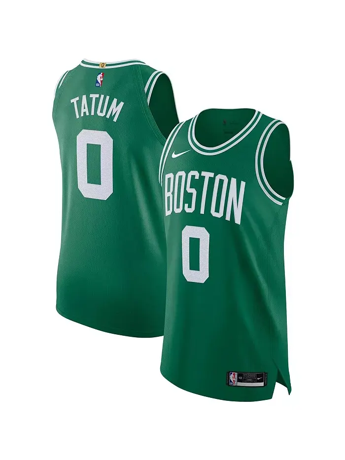 Мужская футболка Jayson Tatum Kelly Green Boston Celtics Authentic - версия Association Edition Nike