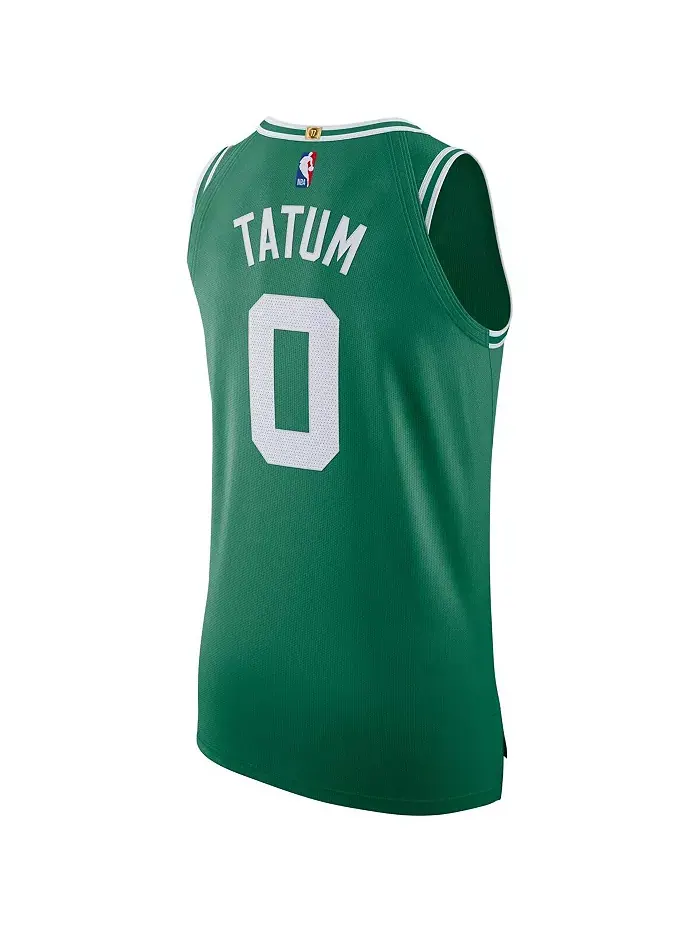 Мужская футболка Jayson Tatum Kelly Green Boston Celtics Authentic - версия Association Edition Nike — изображение 3 из 3