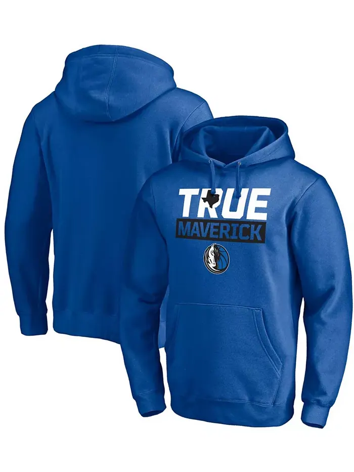 Мужская синяя толстовка с капюшоном Dallas Mavericks Post Up Hometown Collection Fanatics