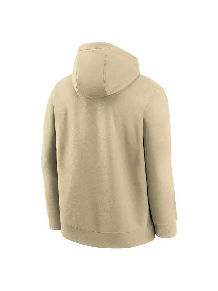 Мужская толстовка с капюшоном Florida State Seminoles Primetime Club Fleece золотистого цвета Nike — изображение 3 из 3