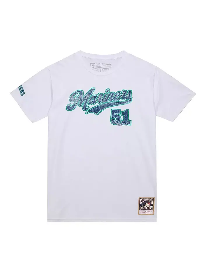 Мужская футболка Ichiro Suzuki белого цвета Seattle Mariners из коллекции Cooperstown Collection — изображение 2 из 3