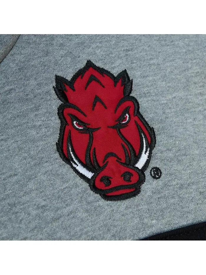 Мужская бордовая толстовка с капюшоном Head Coach Arkansas Razorbacks Mitchell & Ness — изображение 2 из 4
