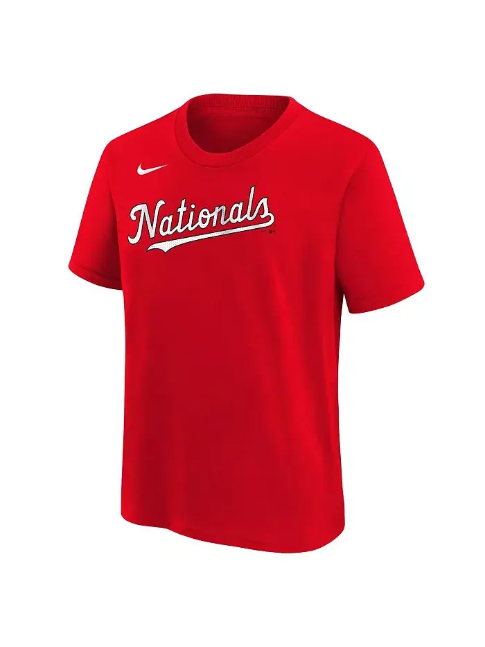 Футболка с именем и номером игрока Washington Nationals Dylan Crews для мальчиков и девочек — изображение 3 из 3