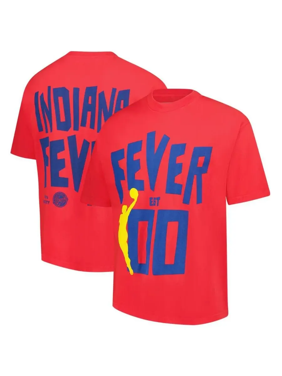 Playa Society Мужская и женская футболка премиум-класса Red Indiana Fever Established 2000 — красный