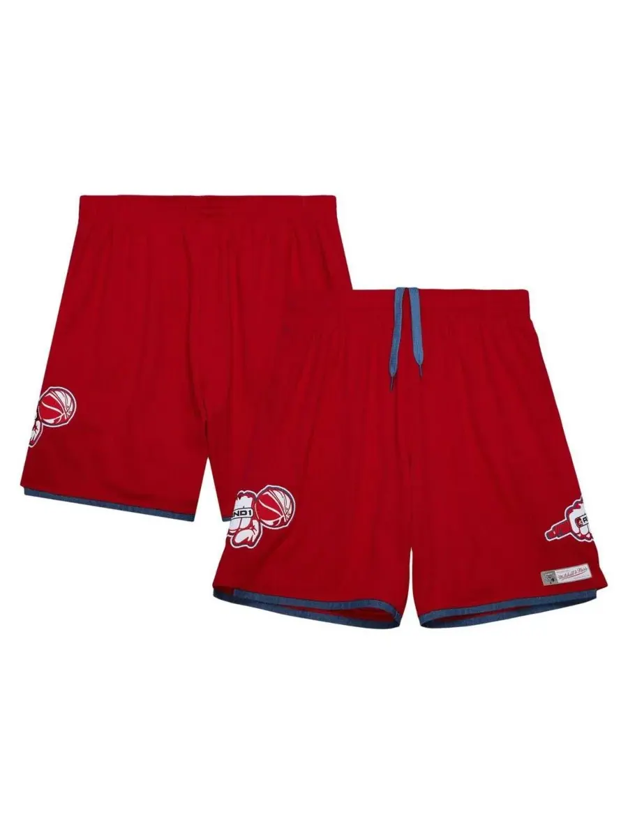Mitchell & Ness Мужские красные сетчатые шорты AND1 Mixtape — изображение 1 из 4, красный