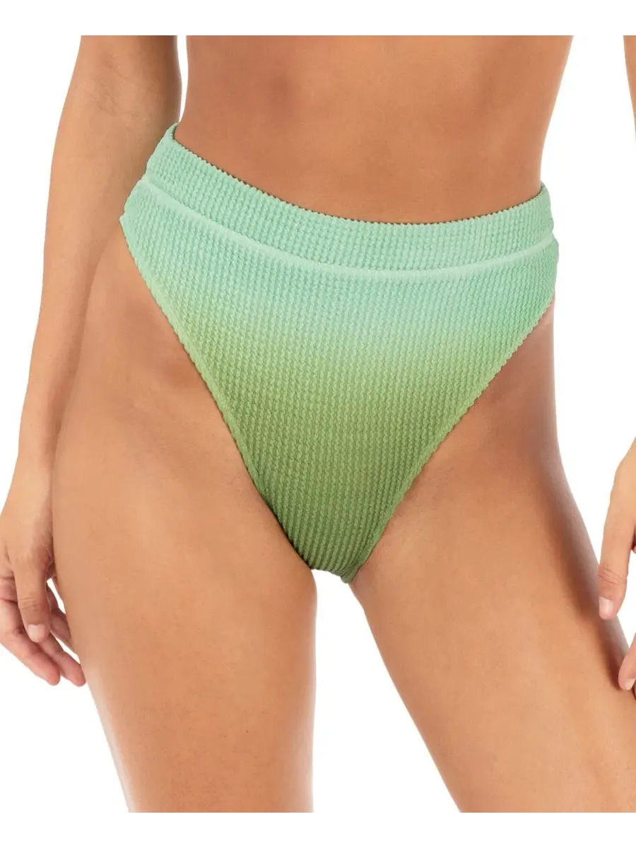 Женские плавки с высокой посадкой и сборками Hurley, Kelp Ombre — изображение 1 из 5