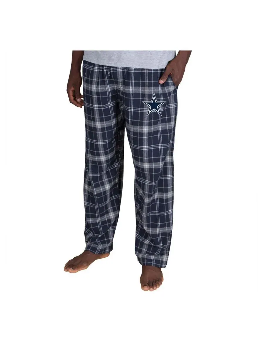 Мужские темно-синие клетчатые фланелевые брюки Dallas Cowboys Ultimate Plaid Concepts Sport — изображение 1 из 1
