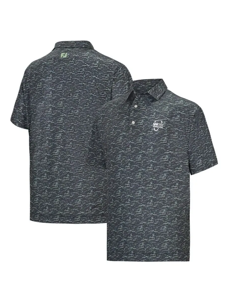 Мужское поло с принтом WM Phoenix Open ProDry All Over Print FootJoy — изображение 1 из 3, серый