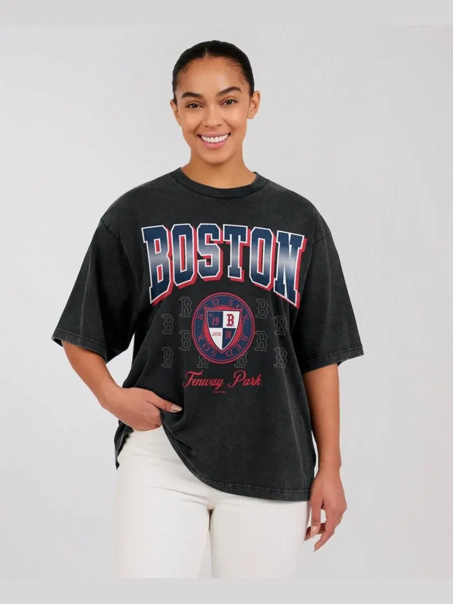 Футболка оверсайз с принтом Boston Red Sox WEAR by Erin Andrews