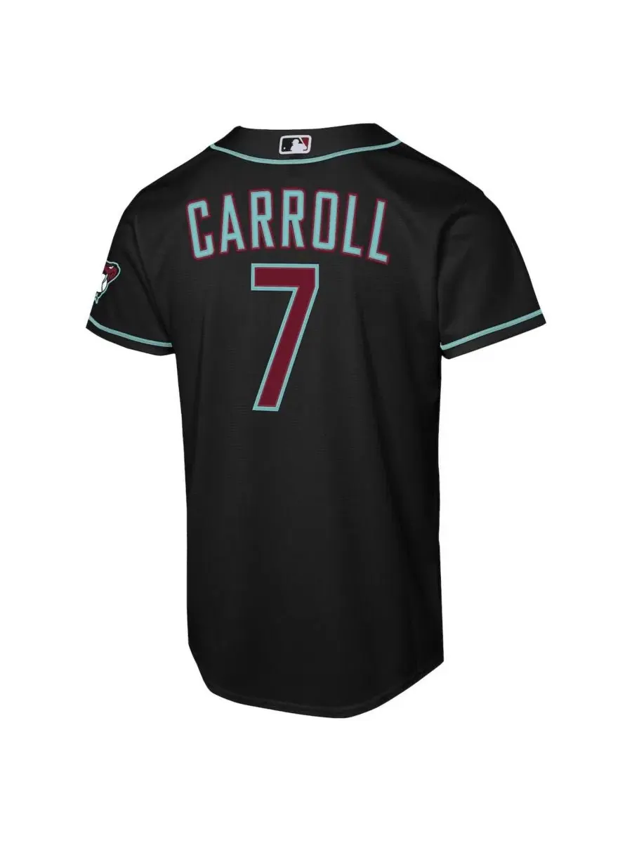 Детская футболка Corbin Carroll Alternate Stadium Jersey Nike — изображение 3 из 3, черный
