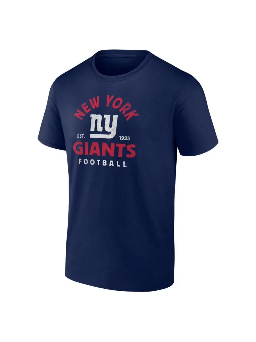 Футболка с винтажным принтом New York Giants Logo Athletic — изображение 2 из 3, темно-синий