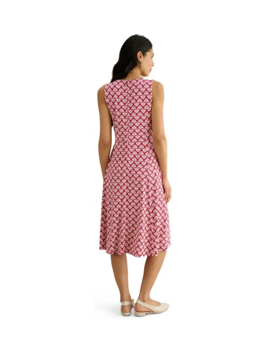 Платье-миди без рукавов Lisa Jersey Hobbs London, Pinkivory — изображение 3 из 6