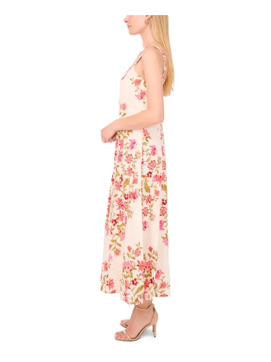 Платье макси с квадратным вырезом, модель Square Neck Panel Maxi Dress CeCe, Corsage — изображение 3 из 5