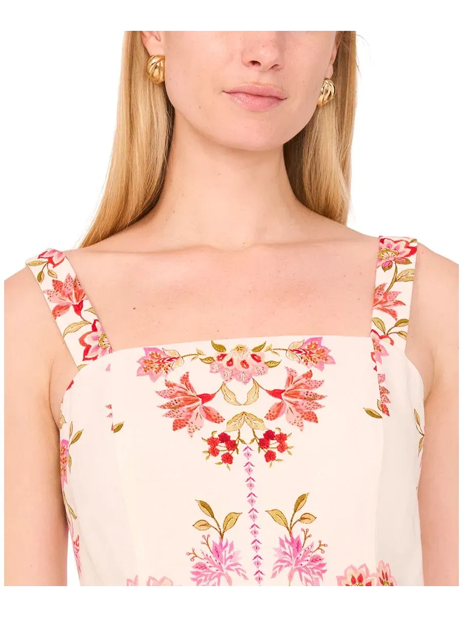 Платье макси с квадратным вырезом, модель Square Neck Panel Maxi Dress CeCe, Corsage — изображение 4 из 5