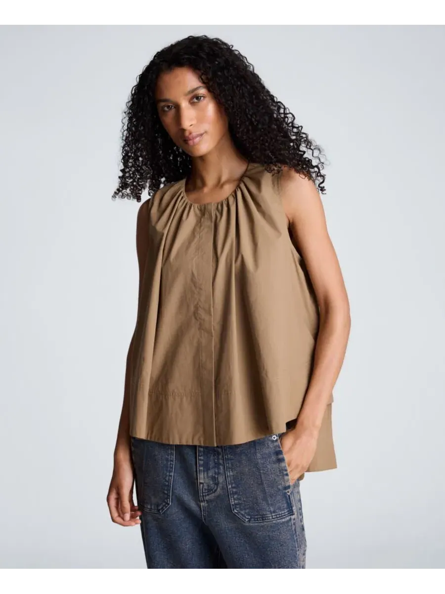 Топ без рукавов с запахом Kenneth Cole, Dark Peanut — изображение 11 из 12