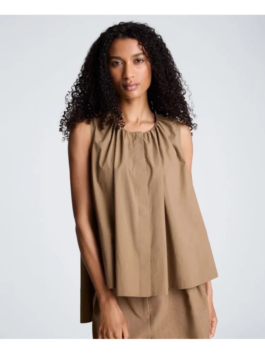 Топ без рукавов с запахом Kenneth Cole, Dark Peanut — изображение 12 из 12