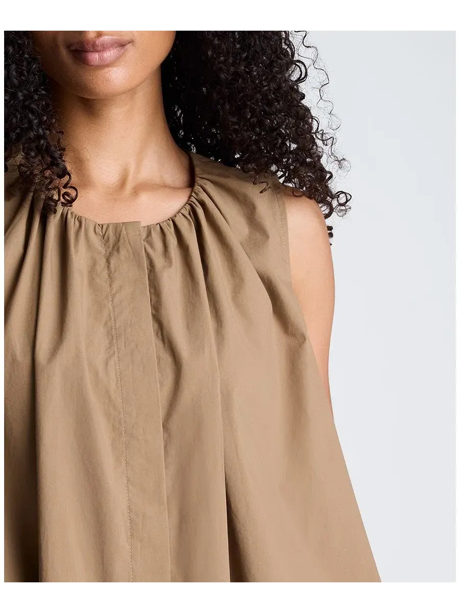 Топ без рукавов с запахом Kenneth Cole, Dark Peanut — изображение 4 из 12