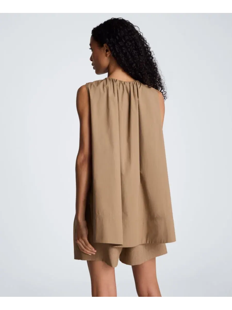 Топ без рукавов с запахом Kenneth Cole, Dark Peanut — изображение 6 из 12