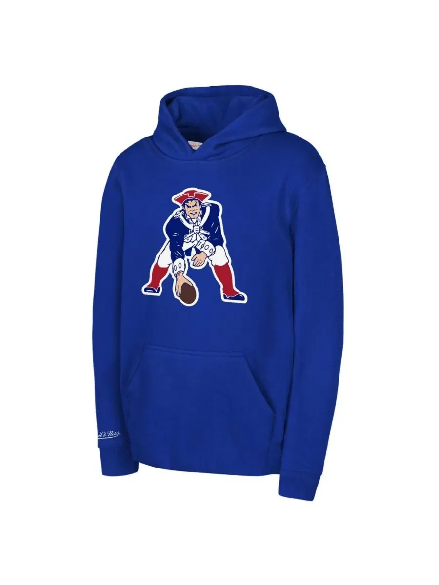 Толстовка с ретро-логотипом New England Patriots для мальчиков и девочек Mitchell & Ness