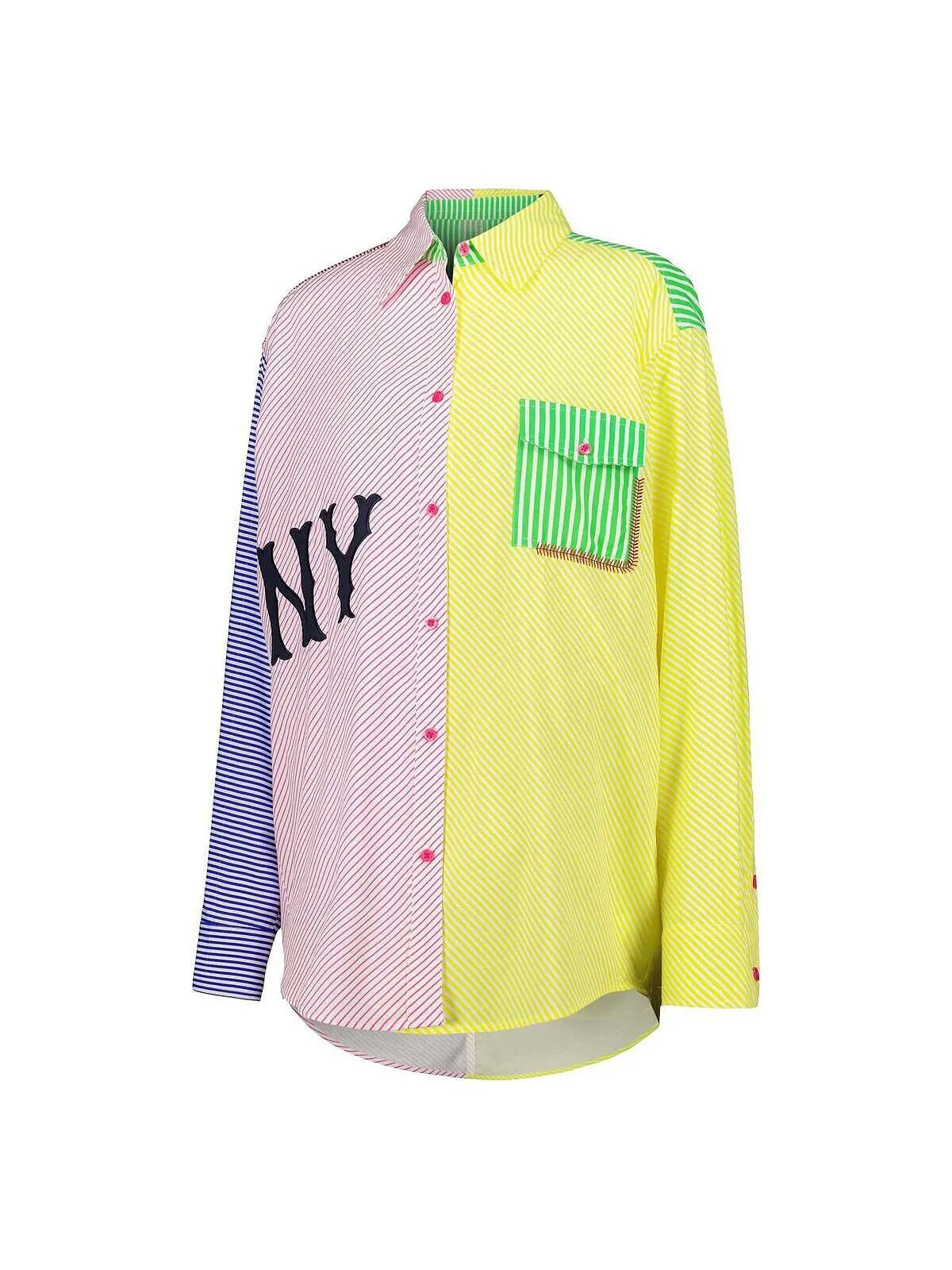 Женская красно-желтая рубашка на пуговицах New York Yankees Terez — изображение 2 из 3, красный желтый