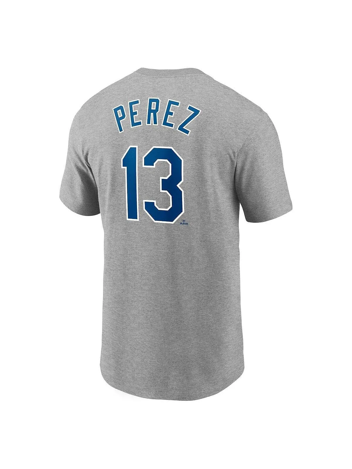 Мужская серая футболка salvador perez kansas city royals 2022 с именем и номером Nike — изображение 3 из 3, серый